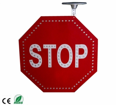 Indicator de trafic solar octogonal STS O